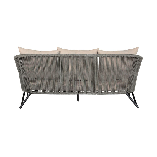 Benicia - Outdoor Patio Sofa - Gray / Taupe - Premium Sofas from Armen Living - Just $1912.50! Shop now at brett interiors