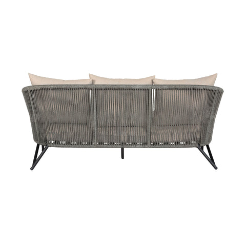 Benicia - Outdoor Patio Sofa - Gray / Taupe - Premium Sofas from Armen Living - Just $1912.50! Shop now at brett interiors