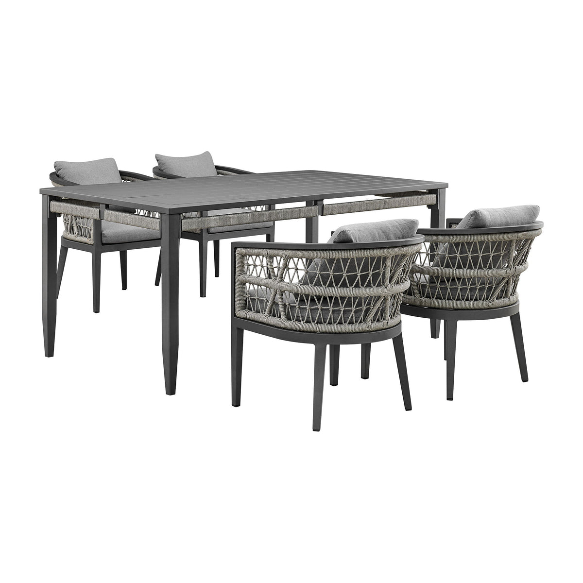 Zella - Outdoor Patio Dining Set - Premium 5 Piece Outdoor Sets from Armen Living - Just $4662.50! Shop now at brett interiors
