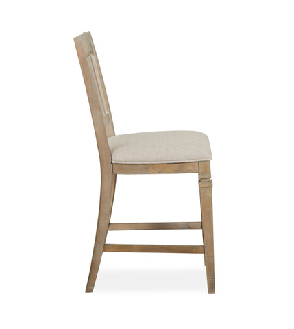 Lancaster - Counter Dining Chair With Upholstered Seat (Set of 2) - Dovetail Grey - Premium Chair Sets from Magnussen Furniture - Just $550! Shop now at brett interiors