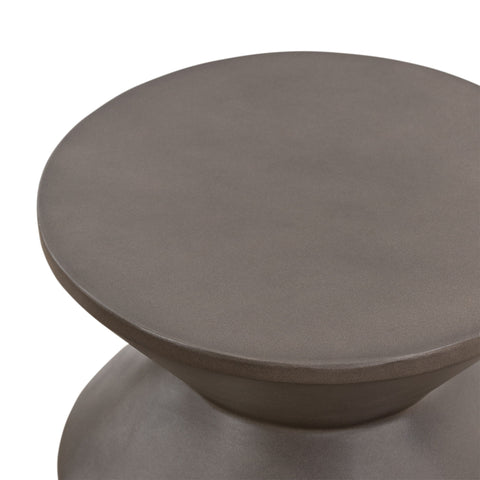 Lizzie - Concrete Indoor / Outdoor Accent Stool End Table - Gray - Premium End Tables from Armen Living - Just $192.50! Shop now at brett interiors
