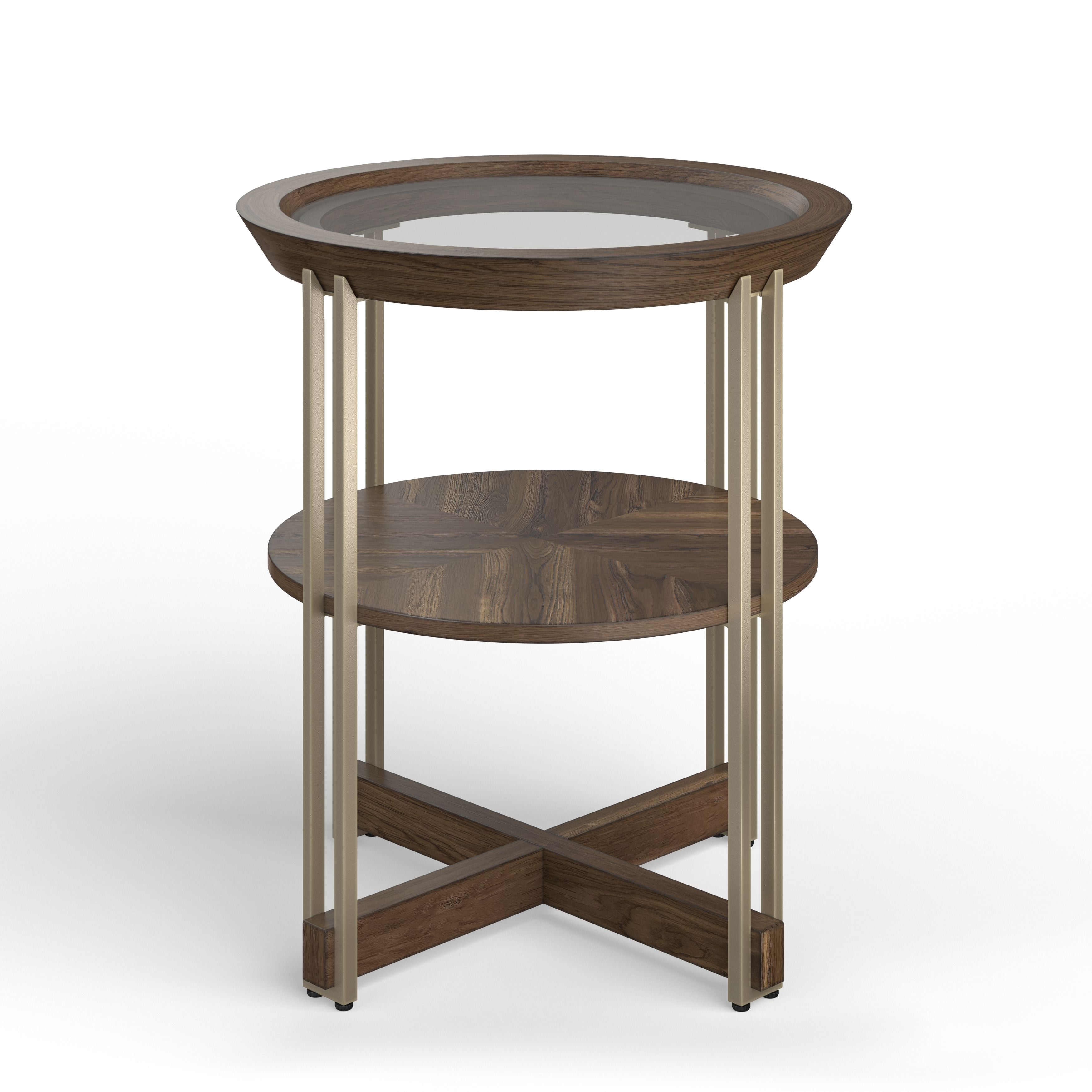 Elora - Round End Table - Walnut - Premium End Tables from Magnussen Furniture - Just $439! Shop now at brett interiors