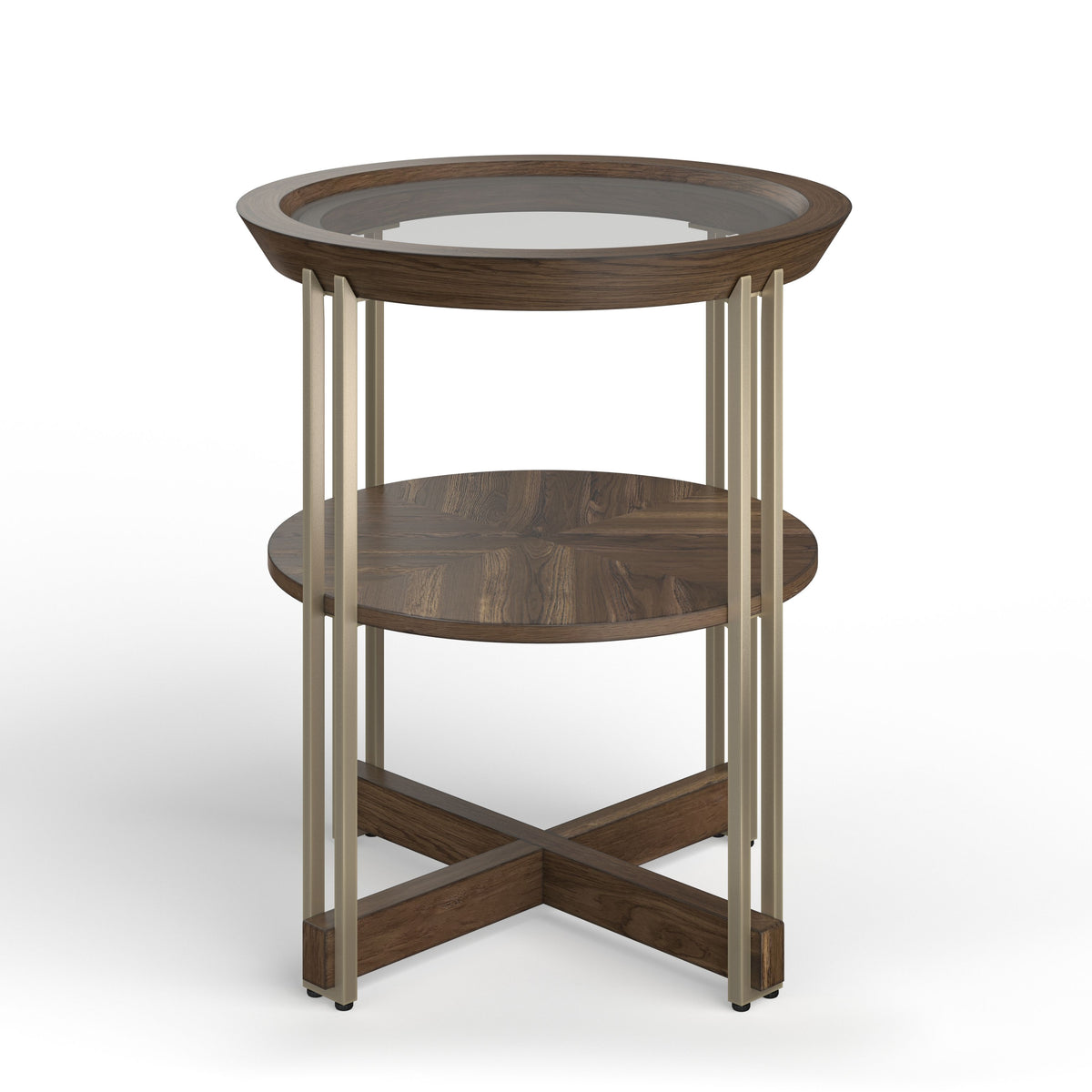 Elora - Round End Table - Walnut - Premium End Tables from Magnussen Furniture - Just $439! Shop now at brett interiors