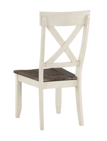 Bar Harbor II - Crossback Dining Chairs (Set of 2) - Cream - Premium Chair Sets from Coast2Coast Home - Just $1485! Shop now at brett interiors