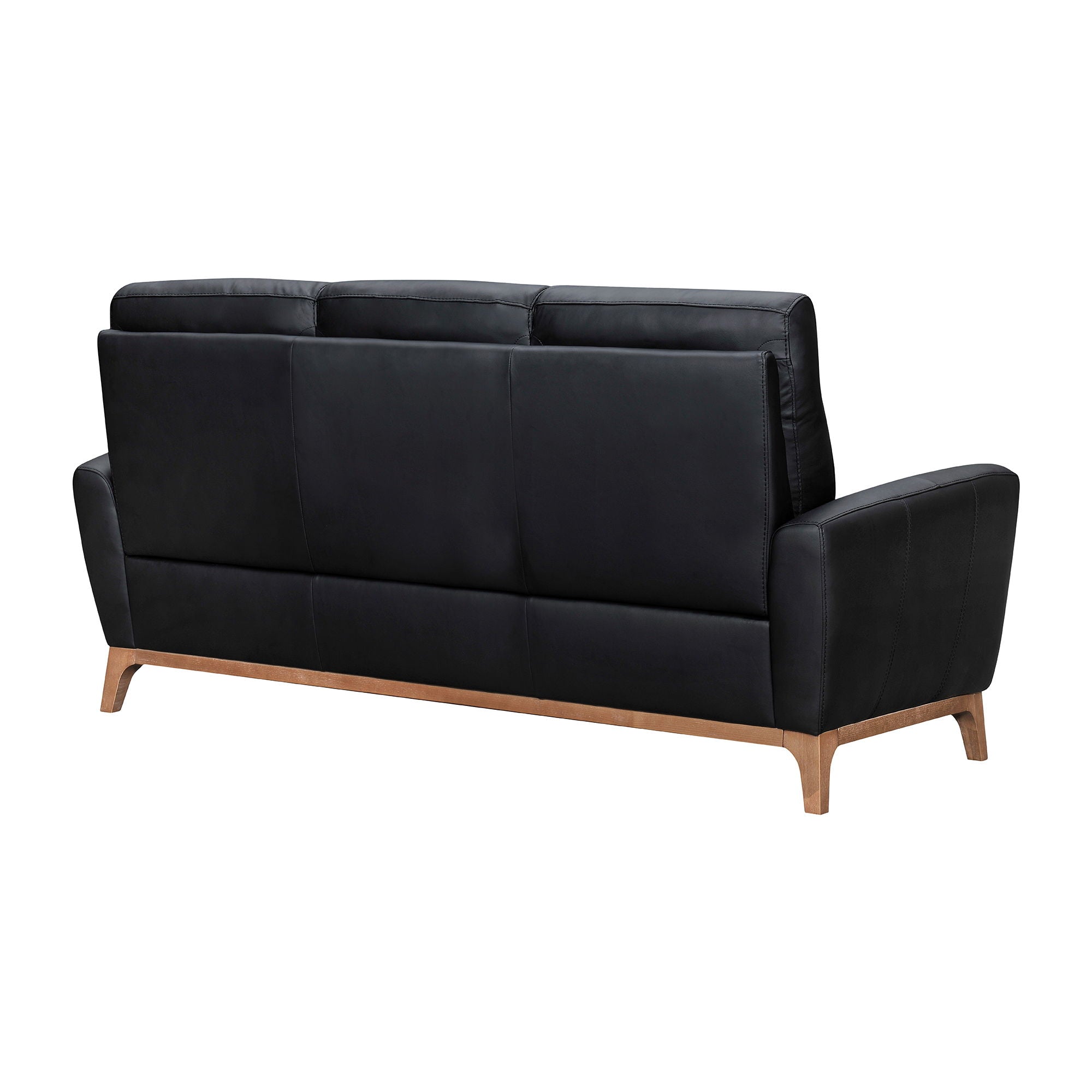 Greyson - 83" Leather Sofa - Premium Stationary Sofas from Armen Living - Just $3270! Shop now at brett interiors