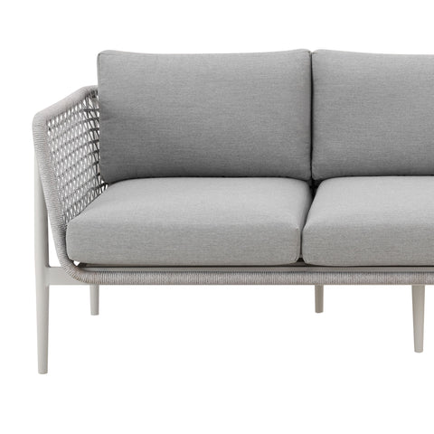 Rhodes - Outdoor Patio Sofa - Light Gray - Premium Sofas from Armen Living - Just $2475! Shop now at brett interiors