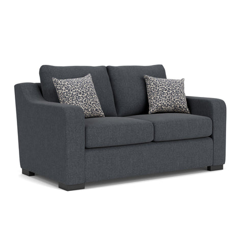 Quinn - Loveseat - Dark Gray - Premium Stationary Loveseats from Flexsteel - Just $1625! Shop now at brett interiors