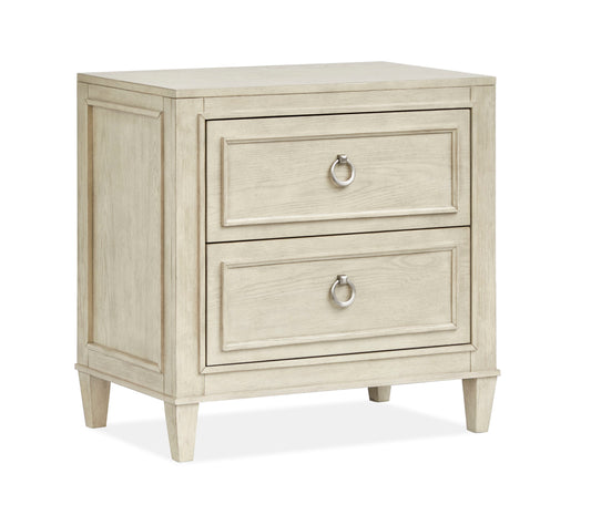 Sheridan - Drawer Nightstand - Limestone - Premium Accent Nightstands from Magnussen Furniture - Just $589! Shop now at brett interiors