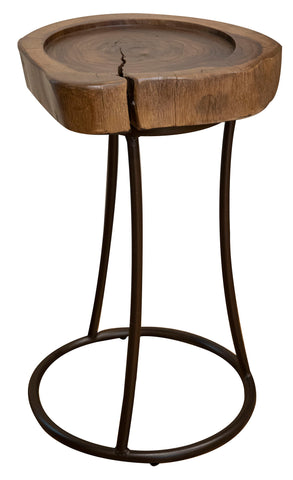 Vivo - Martini Table With Iron Base - Natural Two Tone - Premium Side Tables from International Furniture Direct - Just $402.50! Shop now at brett interiors