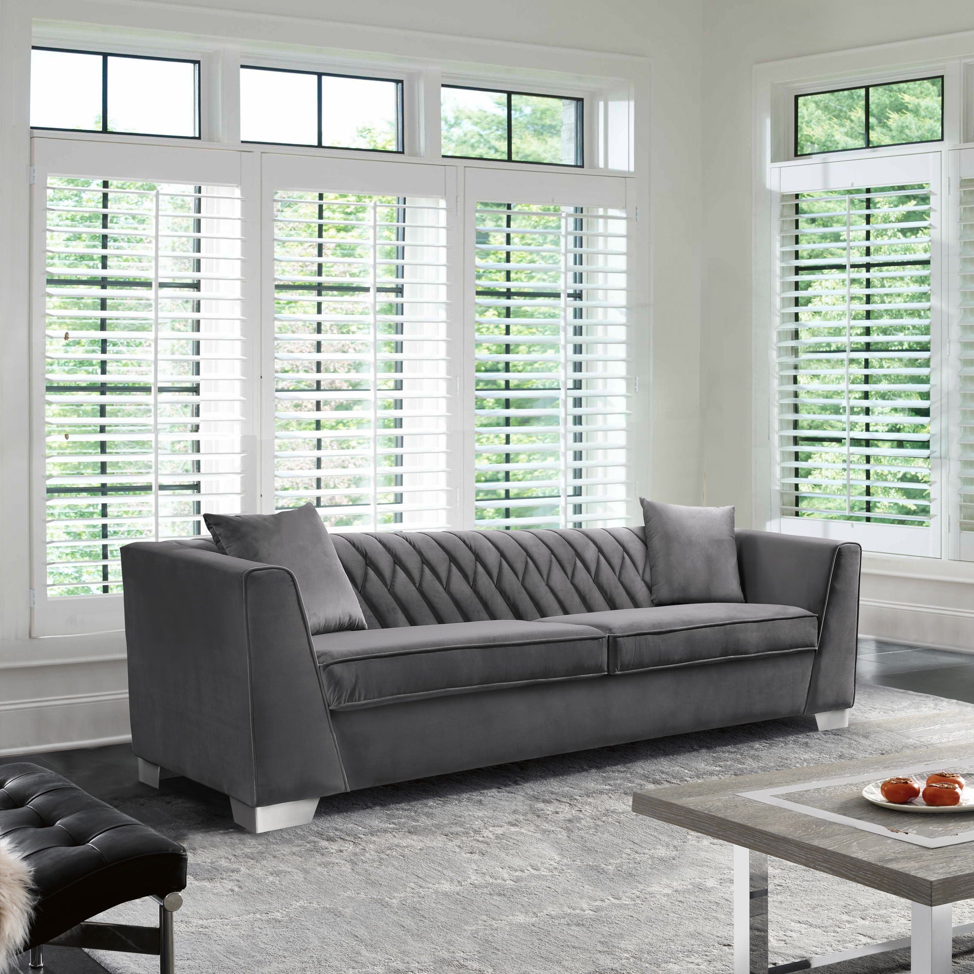 Cambridge - Contemporary Sofa - Premium Stationary Sofas from Armen Living - Just $1910! Shop now at brett interiors