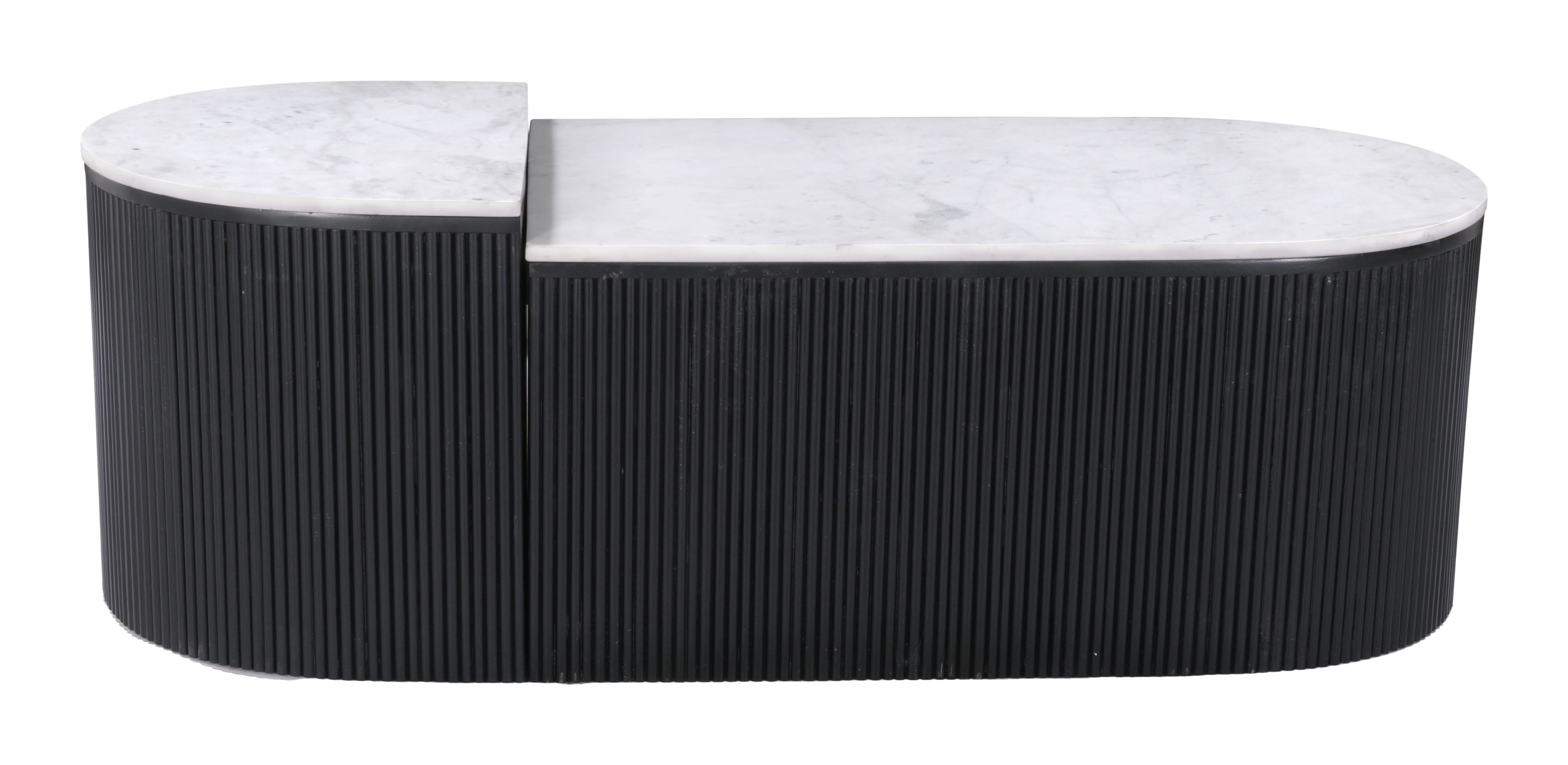 Ormara - Coffee Table Set - White / Black - Premium Table Sets from Zuo Modern - Just $2700! Shop now at brett interiors