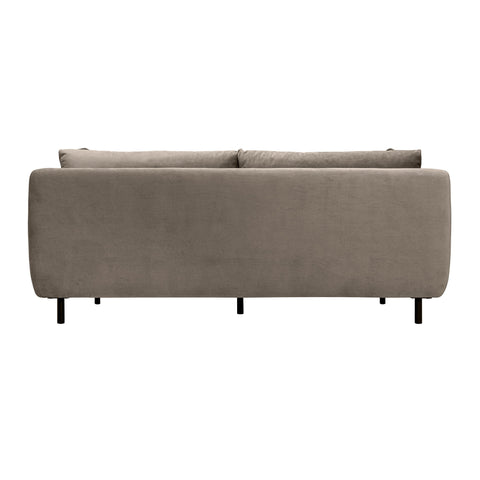 Serenity - 79" Fabric Sofa With Black Metal Legs - Premium Stationary Sofas from Armen Living - Just $1752.50! Shop now at brett interiors
