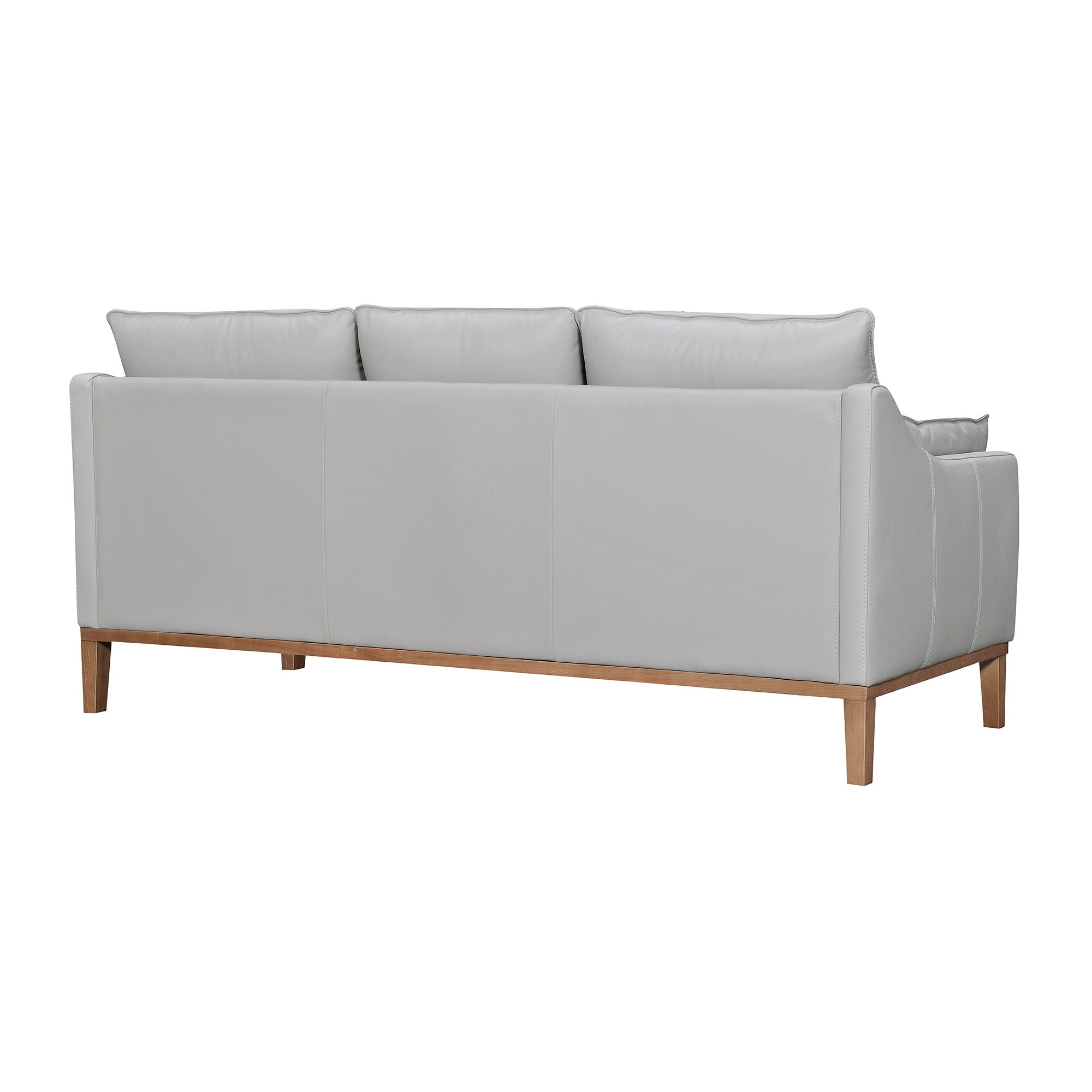 Pompeii - 87" Leather Sofa - Premium Stationary Sofas from Armen Living - Just $4347.50! Shop now at brett interiors