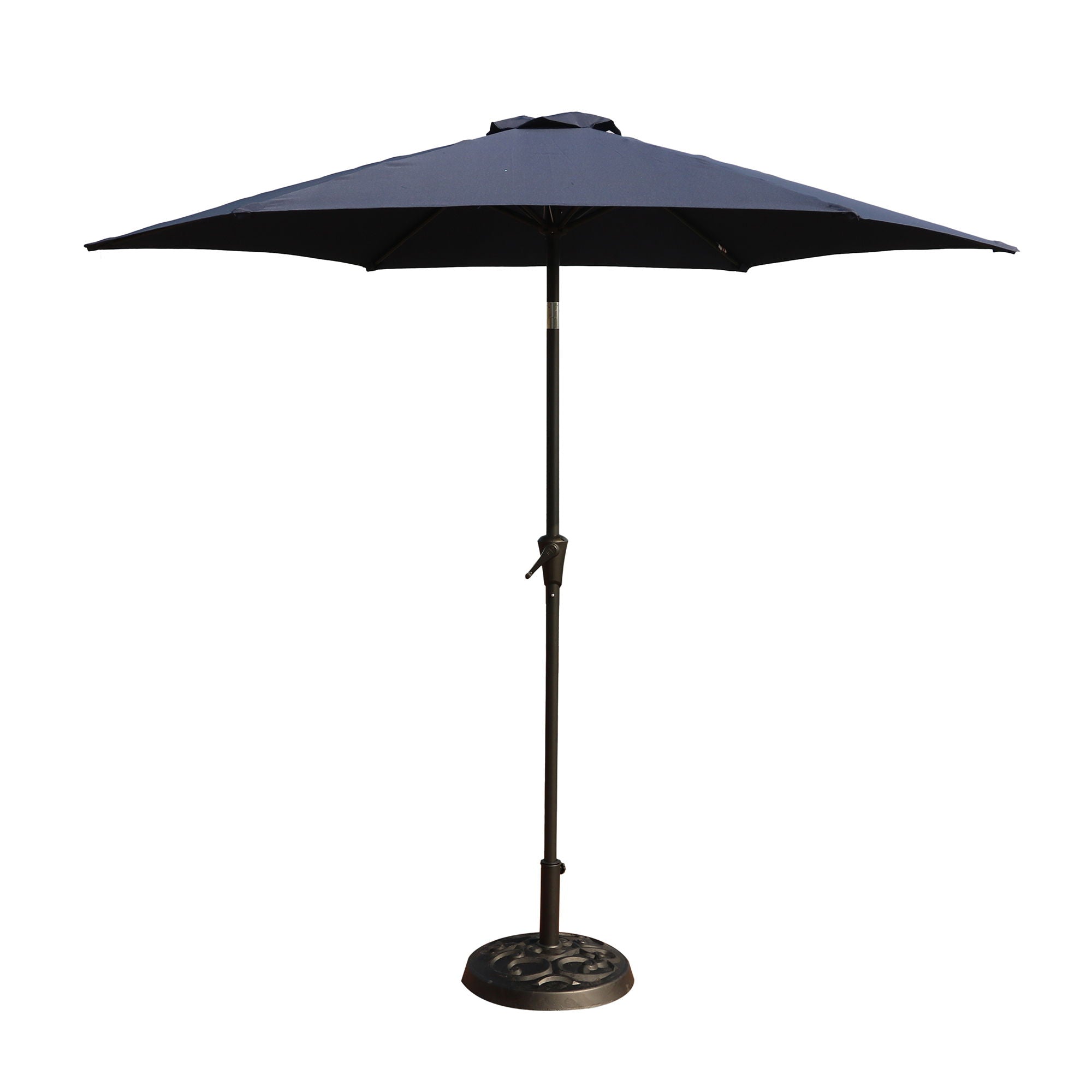 8.8' Outdoor Aluminum Patio Umbrella, Market Umbrella With 33 Pounds Round Resin Umbrella Base Lift - Premium Umbrellas & Canopies from Gather Craft - Just $203! Shop now at brett interiors