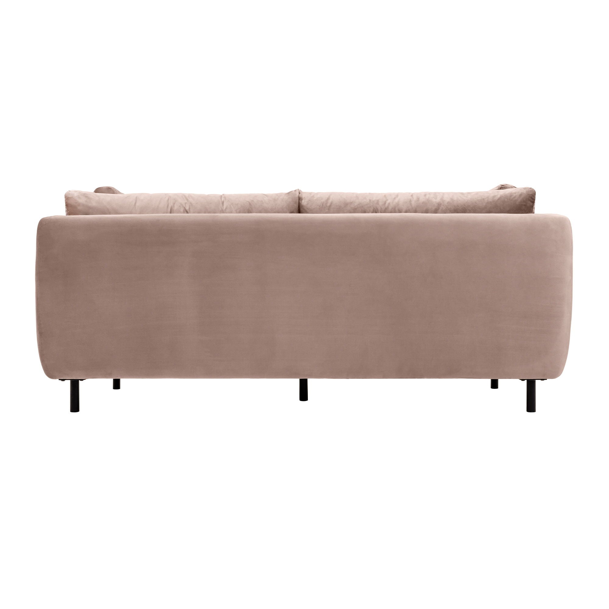Serenity - 79" Fabric Sofa With Black Metal Legs - Premium Stationary Sofas from Armen Living - Just $1752.50! Shop now at brett interiors