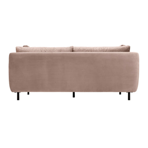 Serenity - 79" Fabric Sofa With Black Metal Legs - Premium Stationary Sofas from Armen Living - Just $1752.50! Shop now at brett interiors