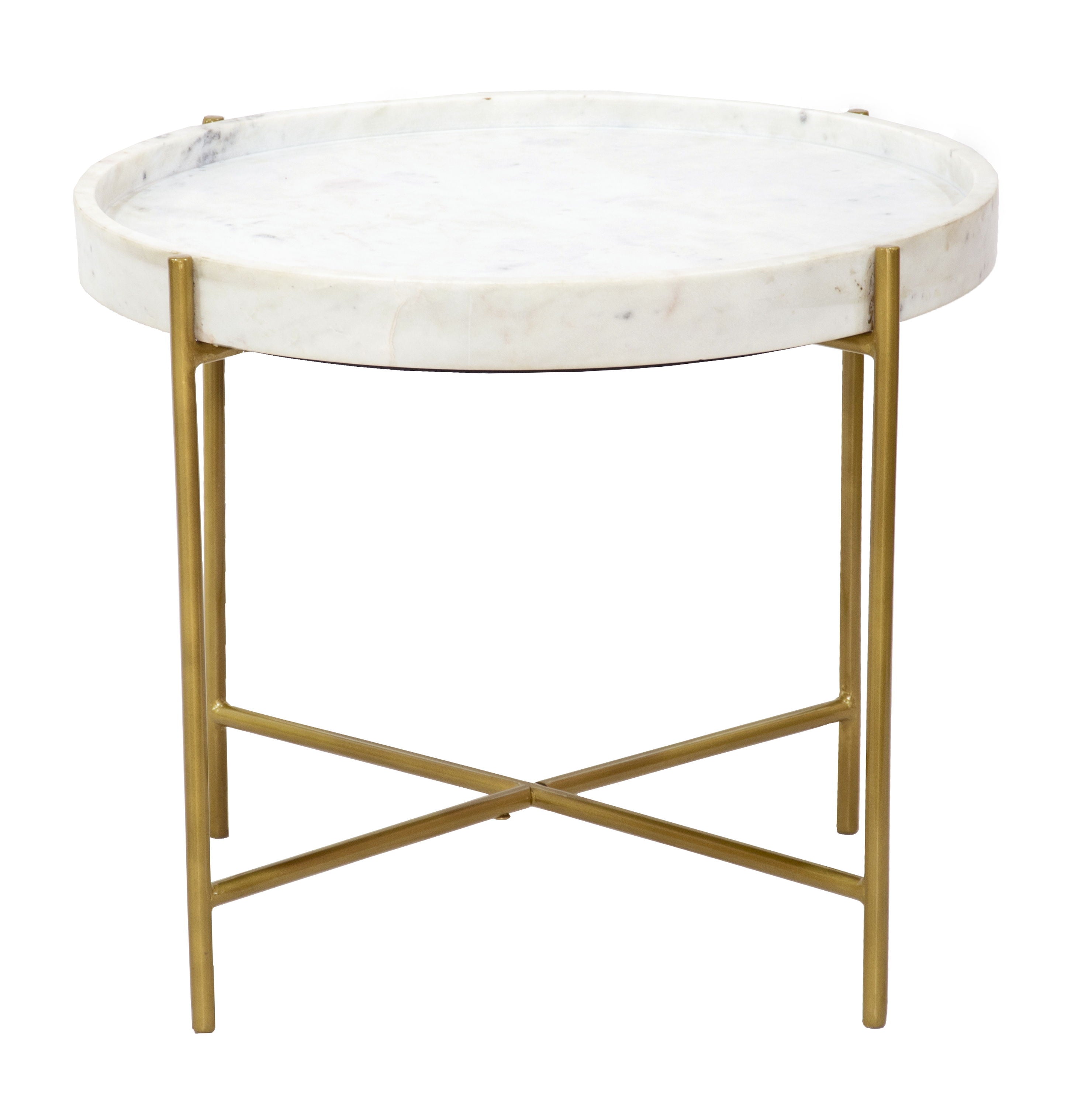 Diane - Accent Table - Katelyn White / Gold - Premium Accent Tables from Coast2Coast Home - Just $907.50! Shop now at brett interiors