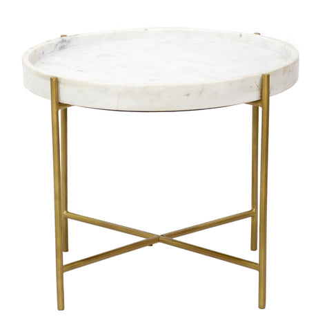 Diane - Accent Table - Katelyn White / Gold - Premium Accent Tables from Coast2Coast Home - Just $907.50! Shop now at brett interiors
