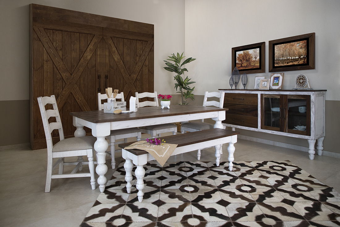 Rock Valley - Chair With Fabric Seat (Set of 2) - Off White - Premium Chair Sets from International Furniture Direct - Just $580! Shop now at brett interiors
