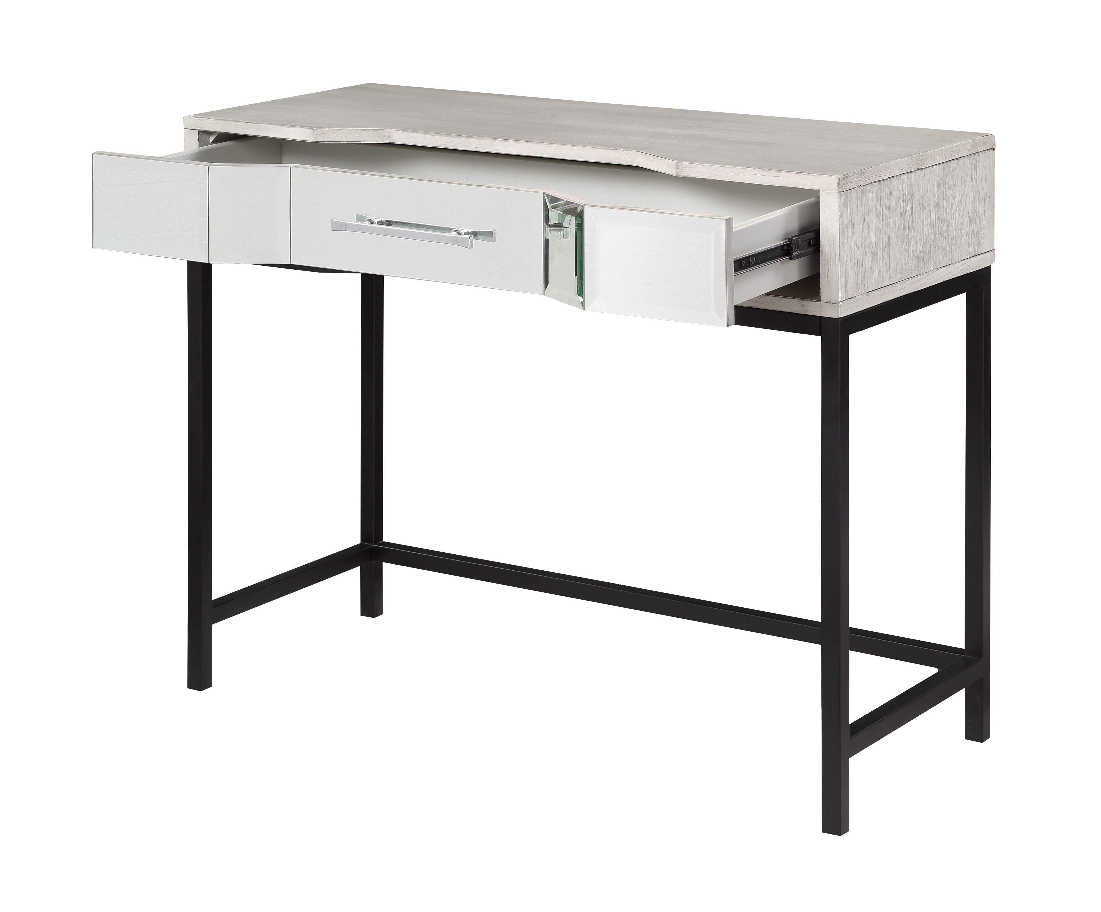 Gabby - One Drawer Console - White / Black - Premium Console Tables from Coast2Coast Home - Just $1980! Shop now at brett interiors