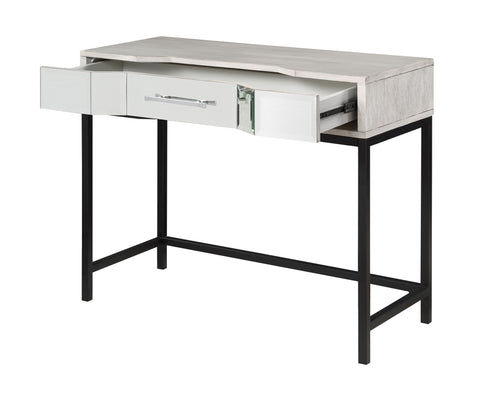 Gabby - One Drawer Console - White / Black - Premium Console Tables from Coast2Coast Home - Just $1980! Shop now at brett interiors