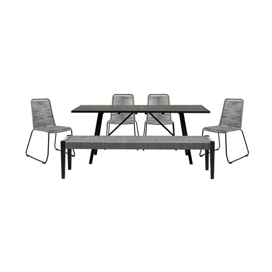 Frinton And Shasta And Camino - Outdoor Dining Set - Premium 5 Piece Outdoor Sets from Armen Living - Just $3227.50! Shop now at brett interiors