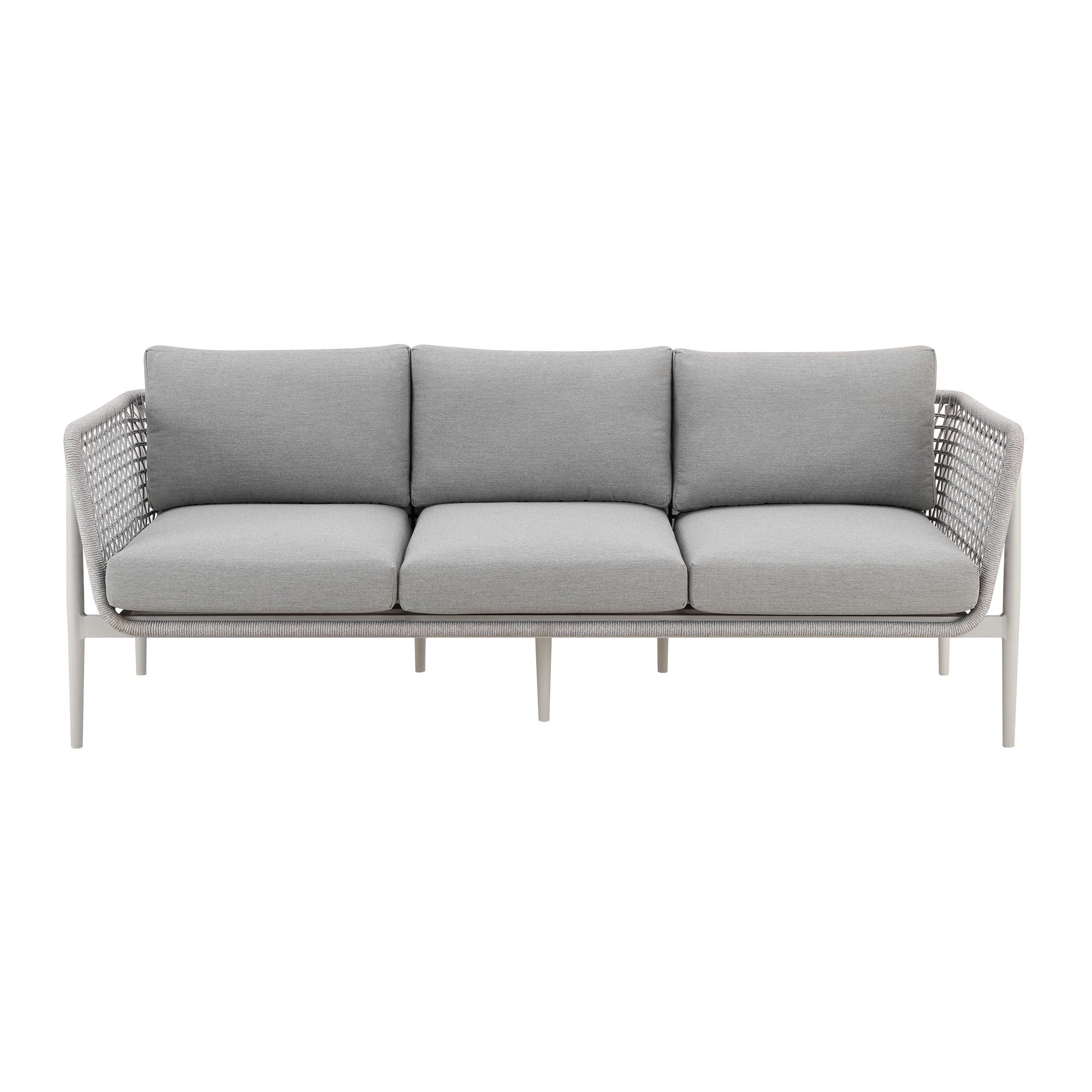 Rhodes - Outdoor Patio Sofa - Light Gray - Premium Sofas from Armen Living - Just $2475! Shop now at brett interiors