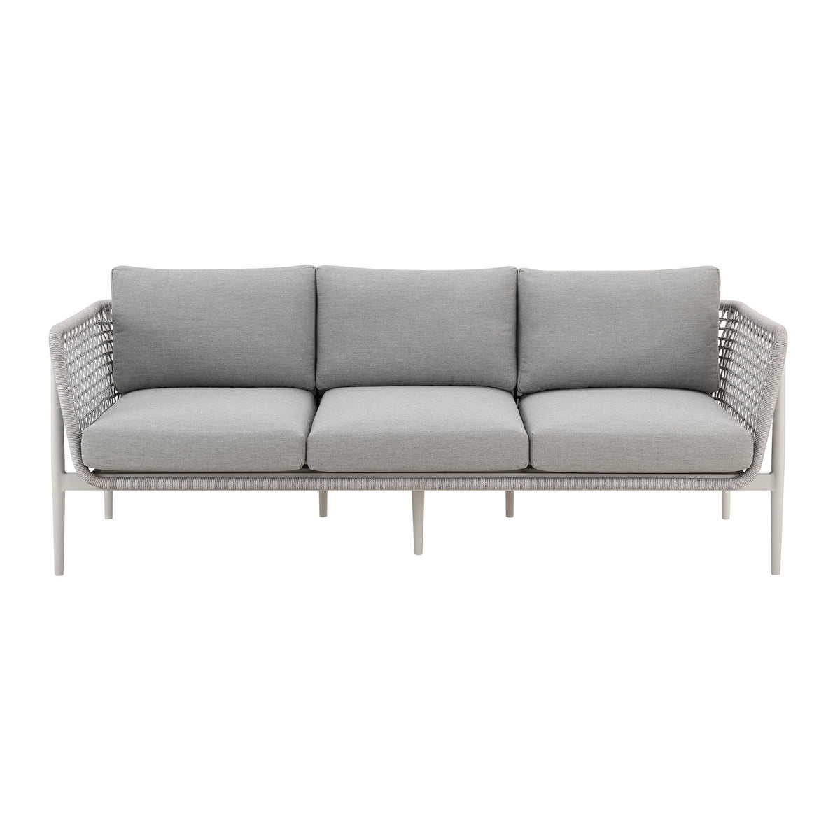 Rhodes - Outdoor Patio Sofa - Light Gray - Premium Sofas from Armen Living - Just $2475! Shop now at brett interiors