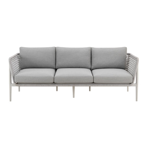 Rhodes - Outdoor Patio Sofa - Light Gray - Premium Sofas from Armen Living - Just $2475! Shop now at brett interiors