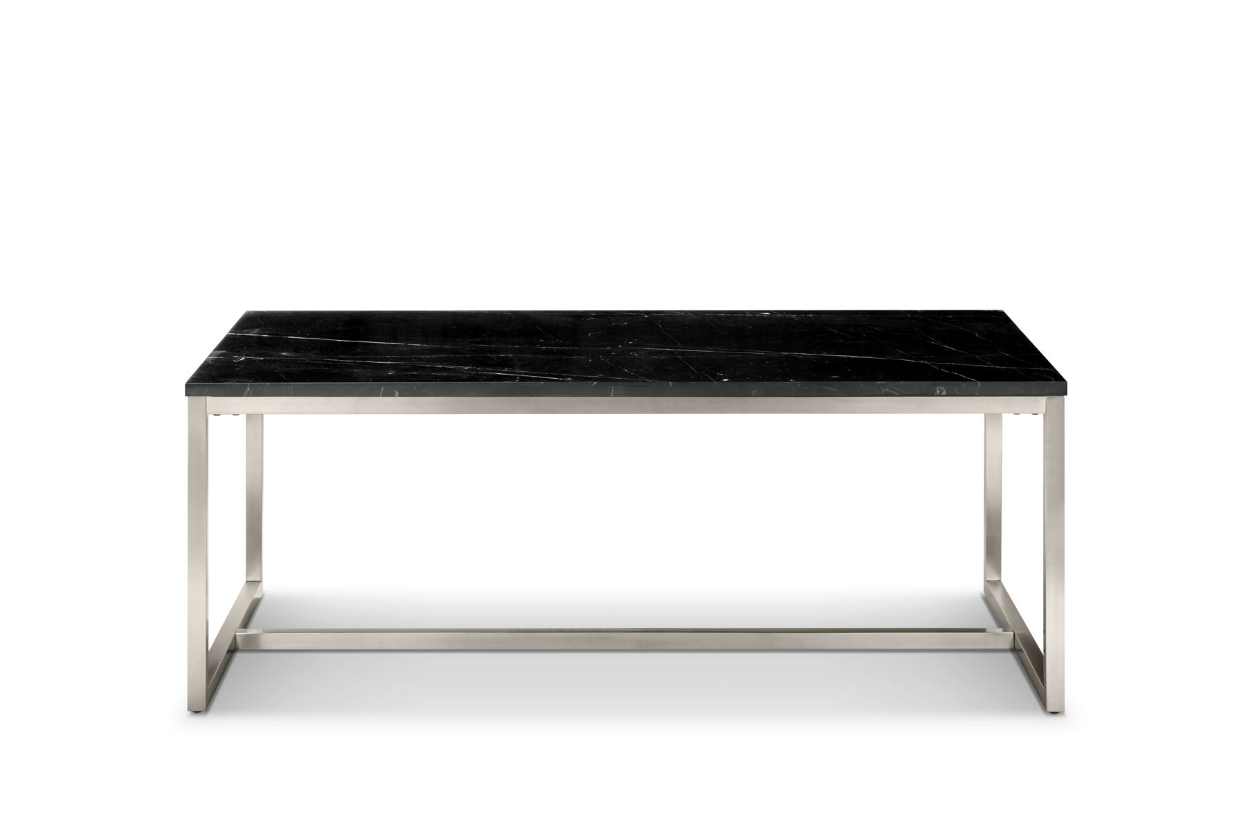 Kira - Rectangular Cocktail Table - Black Marble And Brushed Nickel - Premium Cocktail Tables from Magnussen Furniture - Just $699! Shop now at brett interiors