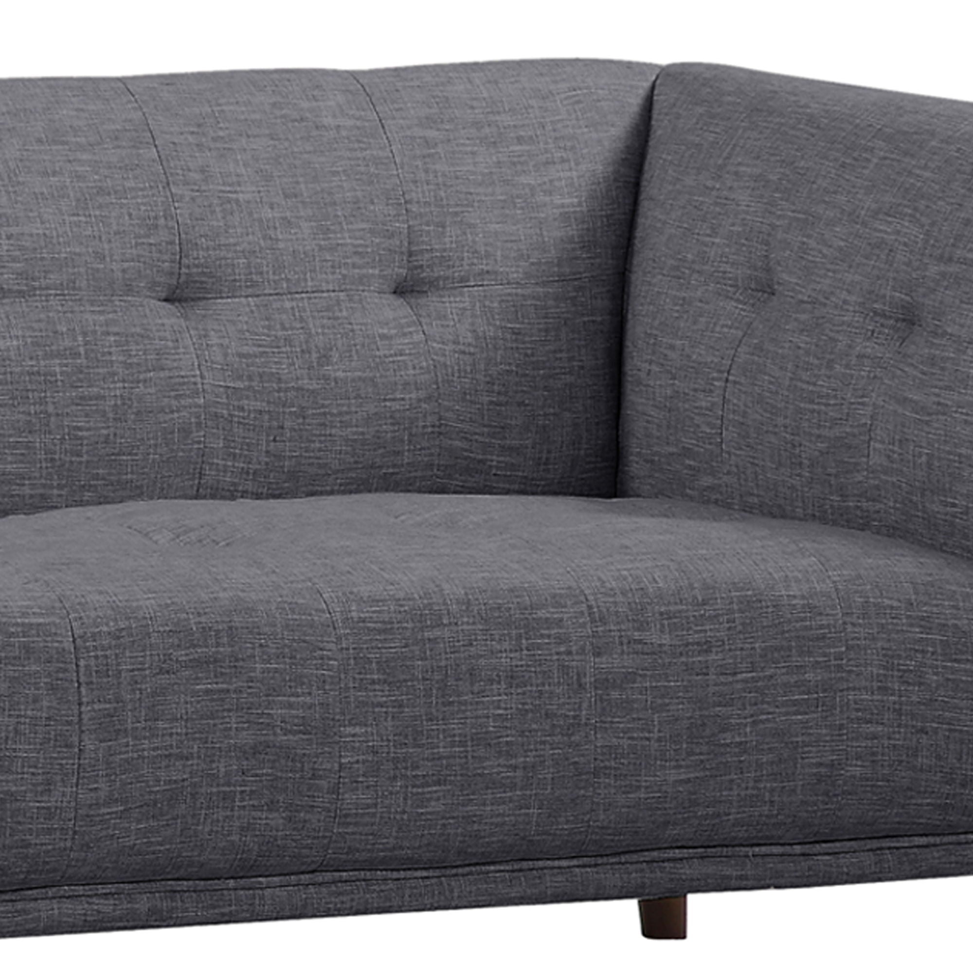 Hudson - Mid-Century Button - Tufted Sofa - Premium Stationary Sofas from Armen Living - Just $1287.50! Shop now at brett interiors