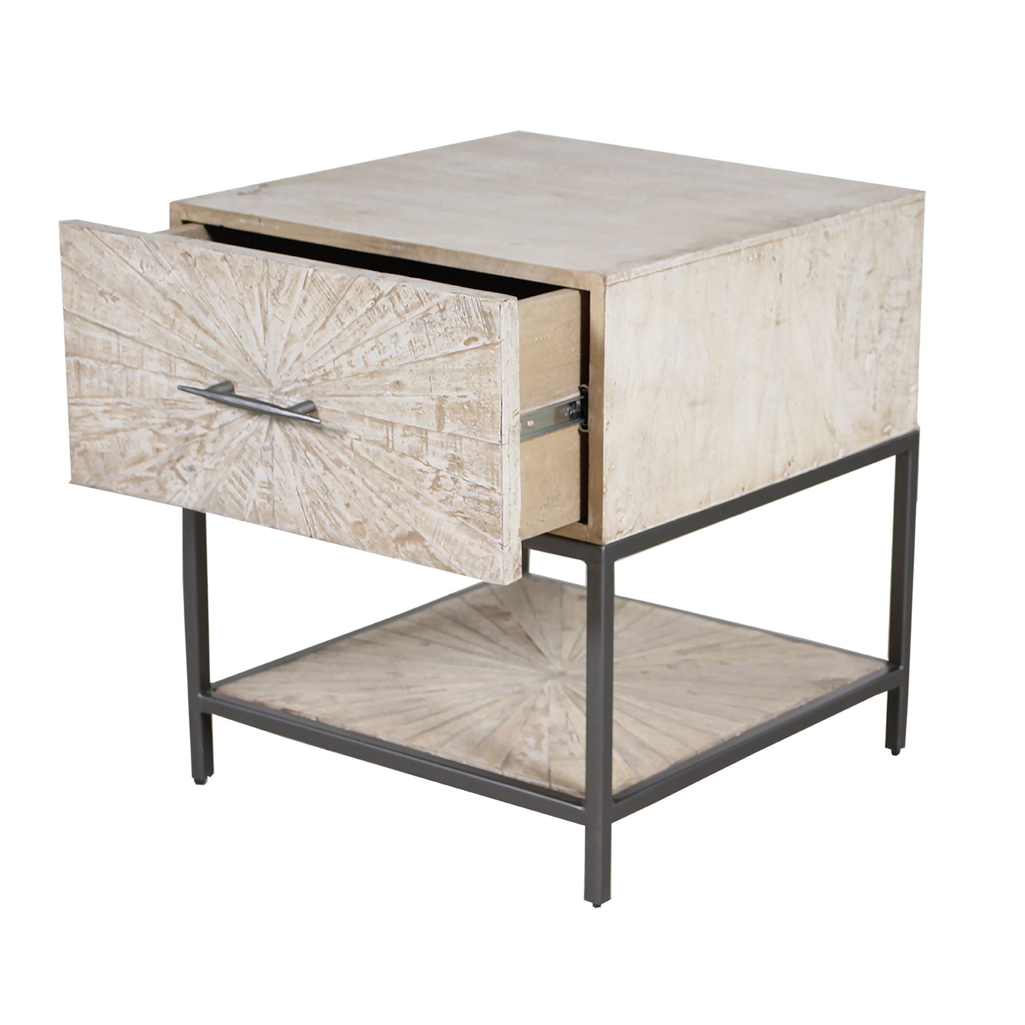 Crossings Monaco - End Table - Weathered Blanc - Premium End Tables from Parker House - Just $397.50! Shop now at brett interiors