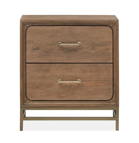 Lindon - Drawer Nightstand - Belgian Wheat - Premium Accent Nightstands from Magnussen Furniture - Just $659! Shop now at brett interiors