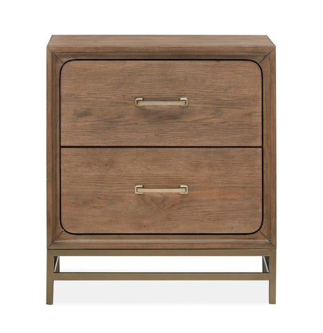 Lindon - Drawer Nightstand - Belgian Wheat - Premium Accent Nightstands from Magnussen Furniture - Just $659! Shop now at brett interiors