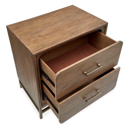 Lindon - Drawer Nightstand - Belgian Wheat - Premium Accent Nightstands from Magnussen Furniture - Just $659! Shop now at brett interiors