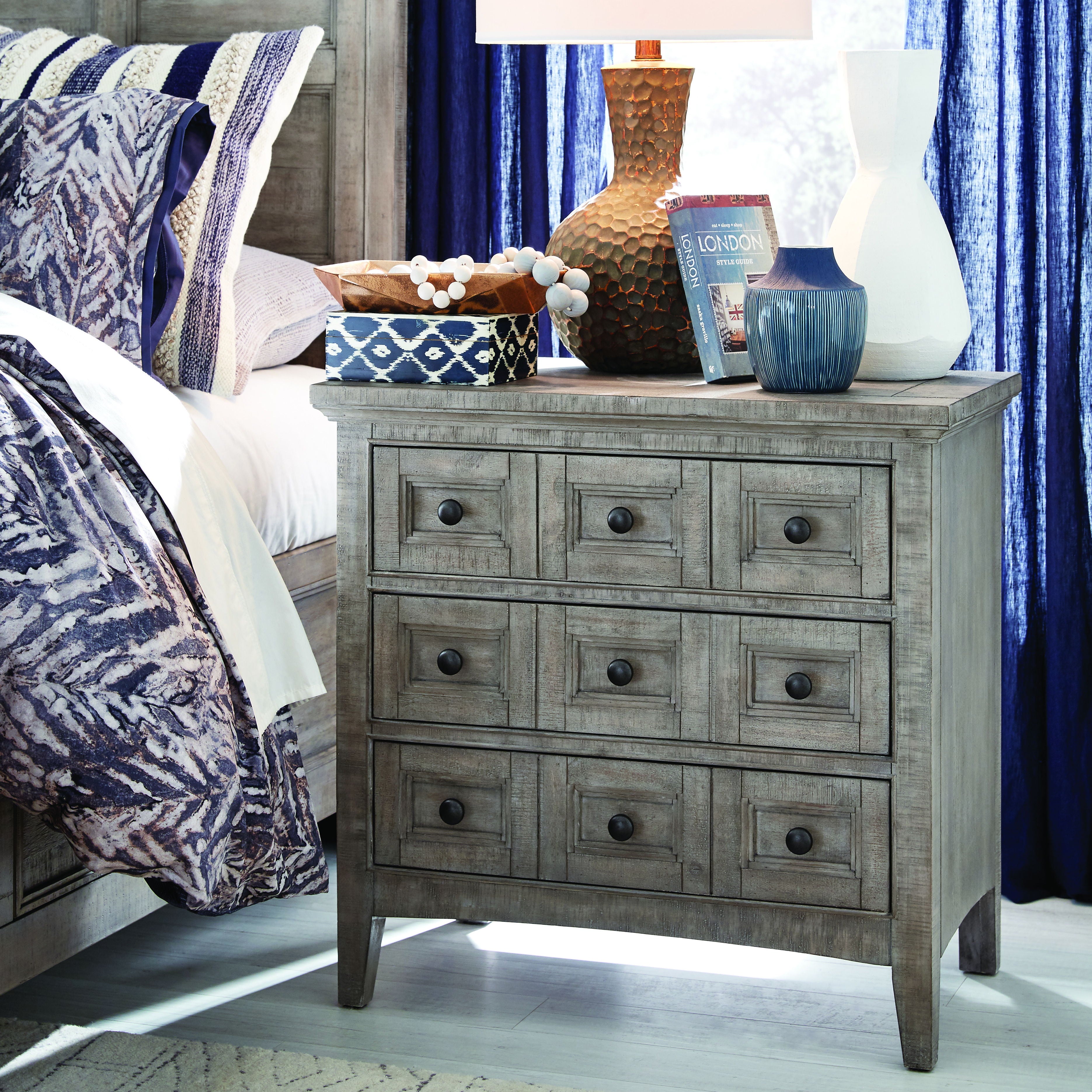 Paxton Place - Wood Drawer Nightstand - Dove Tail Grey - Premium Accent Nightstands from Magnussen Furniture - Just $549! Shop now at brett interiors
