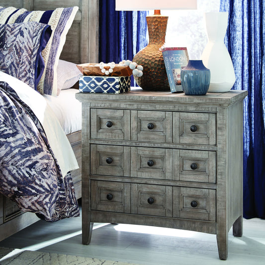 Paxton Place - Wood Drawer Nightstand - Dove Tail Grey - Premium Accent Nightstands from Magnussen Furniture - Just $549! Shop now at brett interiors