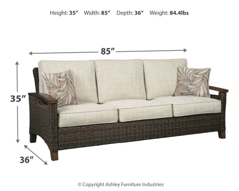 Paradise - Medium Brown - Sofa With Cushion - Premium Sofas from Ashley Furniture - Just $1863.13! Shop now at brett interiors