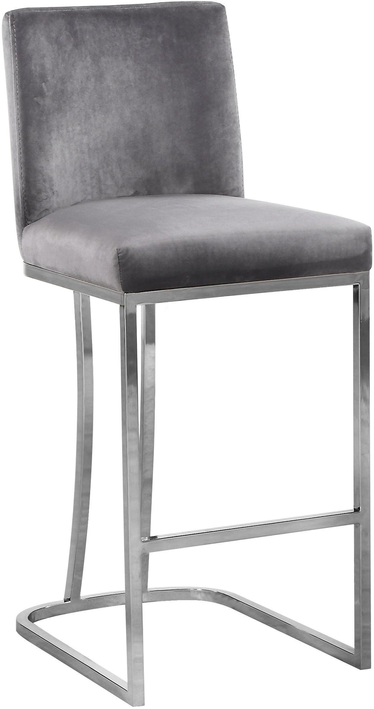 Heidi - Stool with Chrome Legs - Premium Adjustable Height from Meridian Furniture - Just $312.50! Shop now at brett interiors