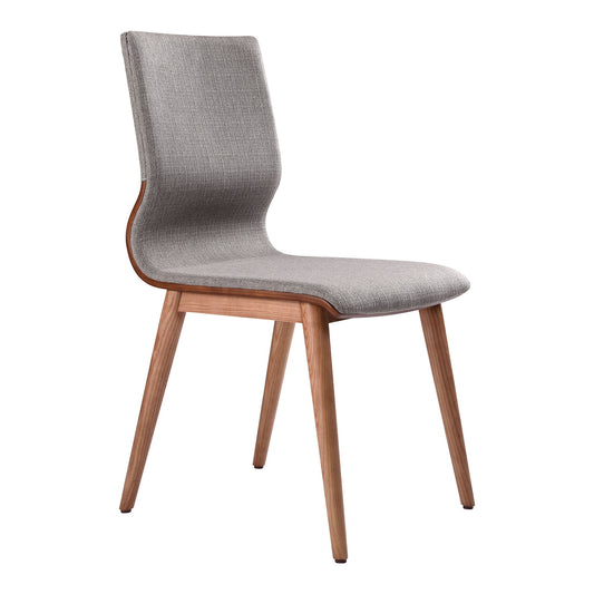 Robin - Mid-Century Dining Chair (Set of 2) - Walnut / Gray - Premium Chair Sets from Armen Living - Just $800! Shop now at brett interiors