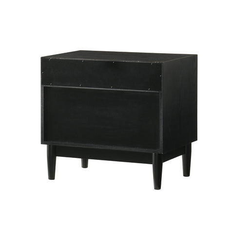 Artemio - 2 Drawer Wooden Nightstand With Shelf - Premium Accent Nightstands from Armen Living - Just $432.50! Shop now at brett interiors