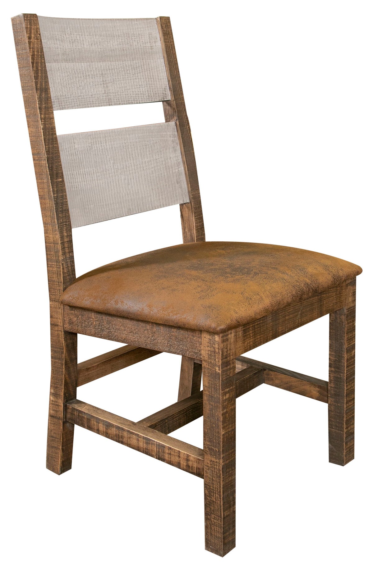 Pueblo Gray - Chair - Light Gray / Brown - Premium Side Chairs from International Furniture Direct - Just $272.50! Shop now at brett interiors