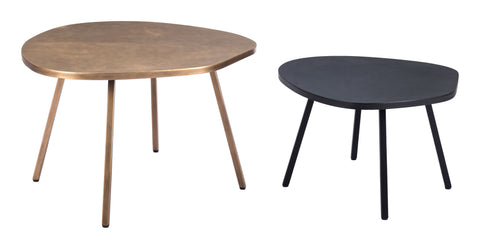 Castelo - Coffee Table Set - Brass / Black - Premium Table Sets from Zuo Modern - Just $900! Shop now at brett interiors