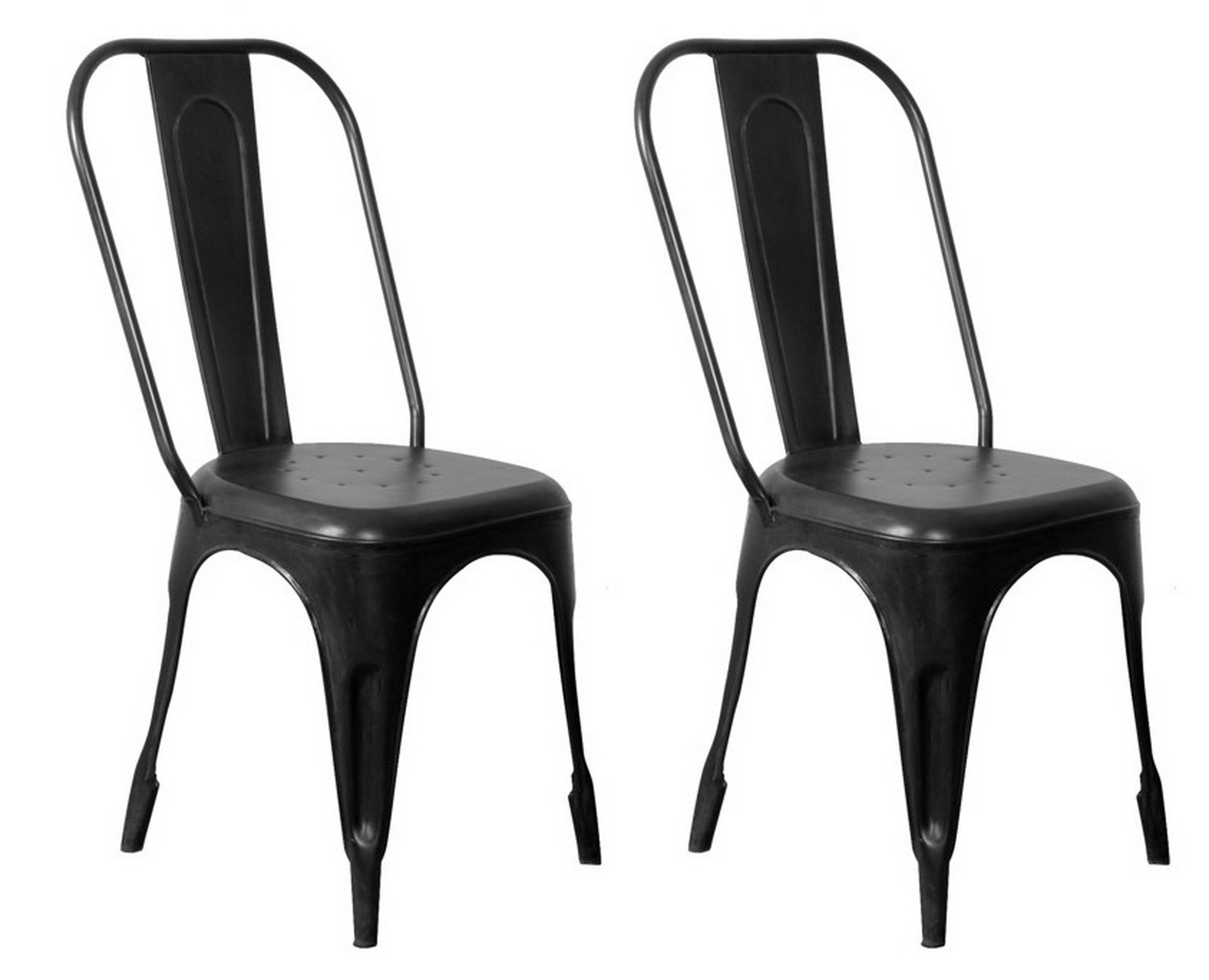 Deacon - Metal Chairs (Set of 2) - Burnished Black Metal - Premium Chair Sets from Coast2Coast Home - Just $1320! Shop now at brett interiors
