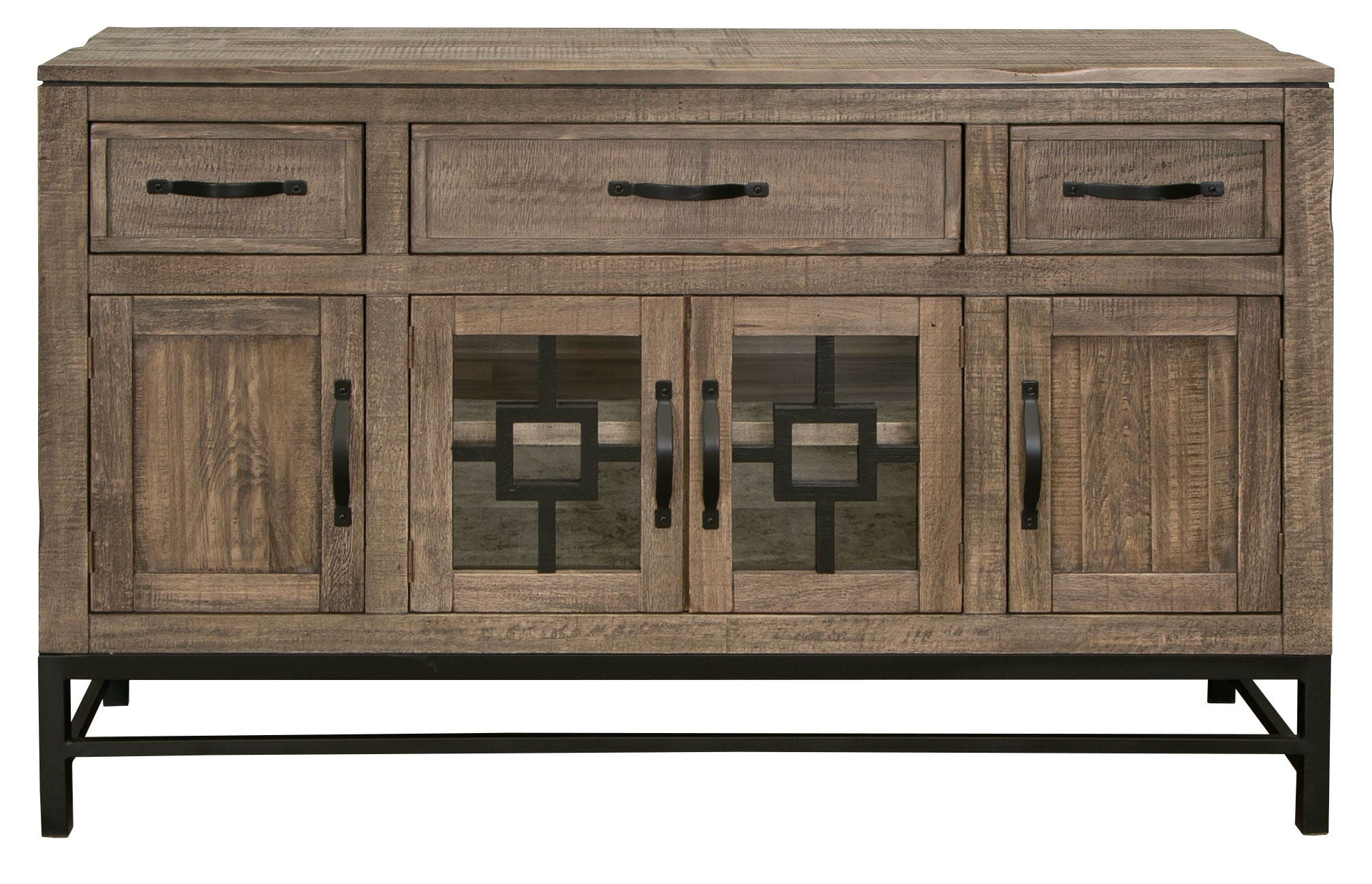 Blacksmith - Console - Truffle Brown / Oil Black - Premium TV Stands from International Furniture Direct - Just $1237.50! Shop now at brett interiors