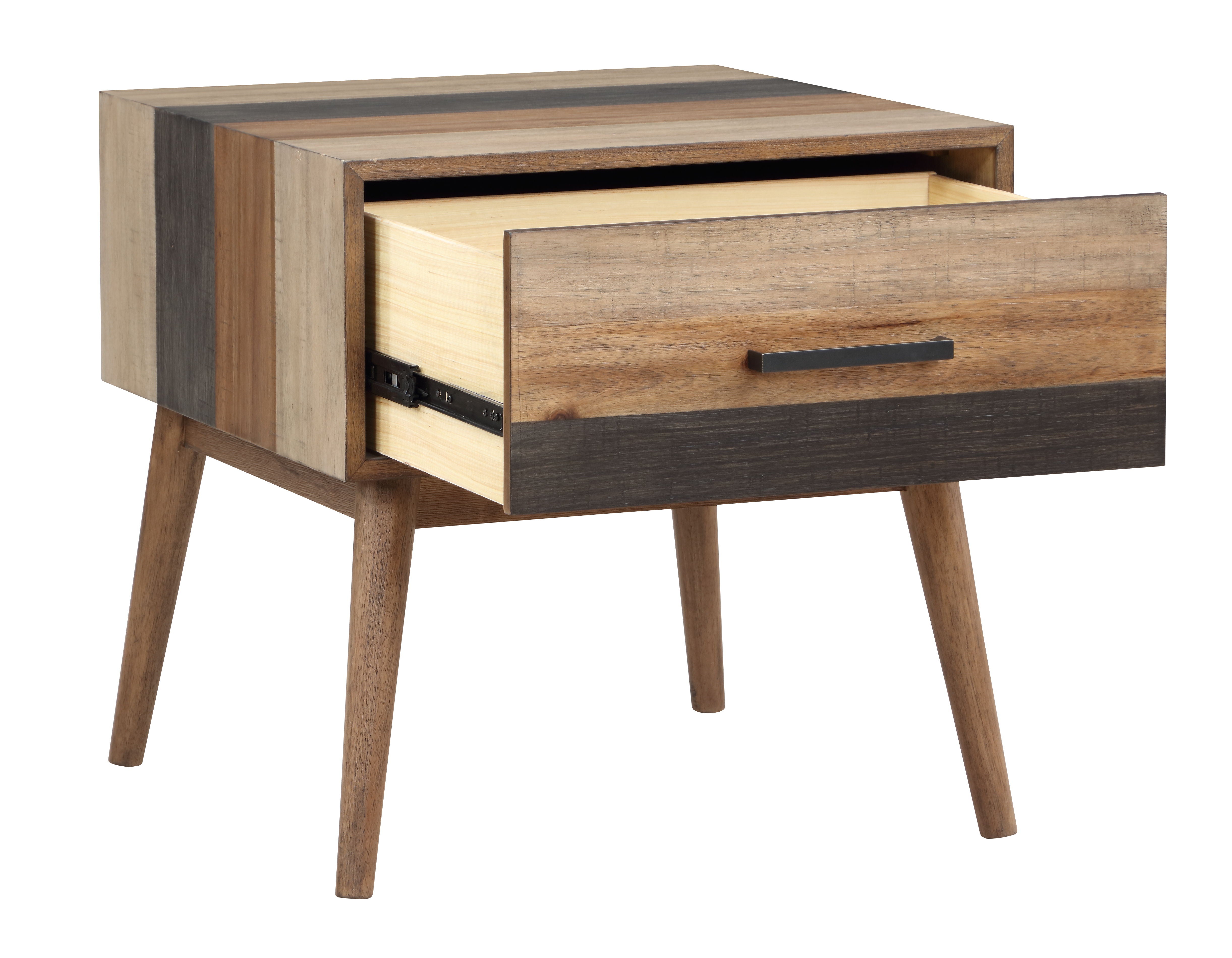 Wellington - One Drawer End Table - Browns / Black - Premium End Tables from Coast2Coast Home - Just $1237.50! Shop now at brett interiors