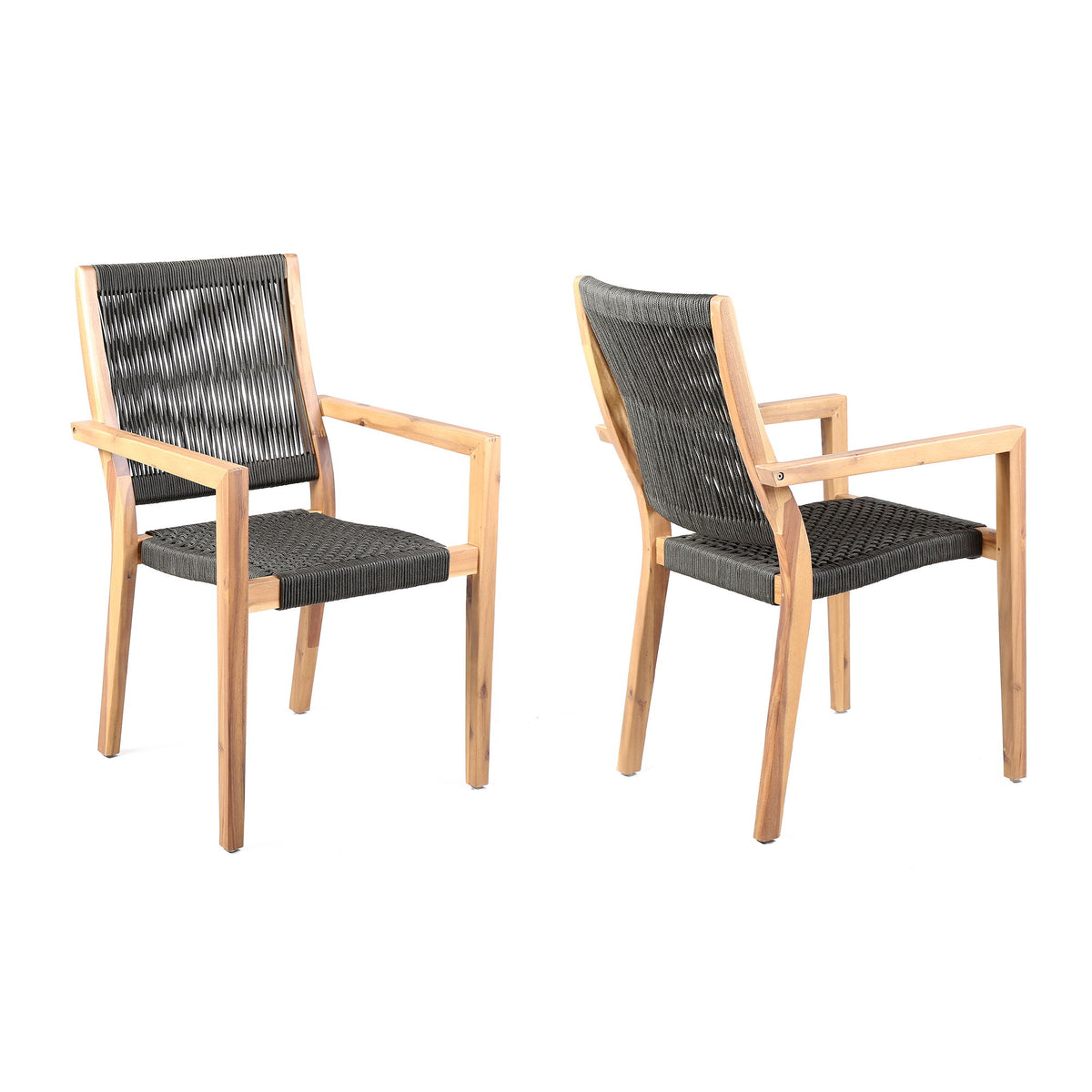 Madsen - Outdoor Dining Chairs (Set of 2) - Premium Chair Sets from Armen Living - Just $880! Shop now at brett interiors