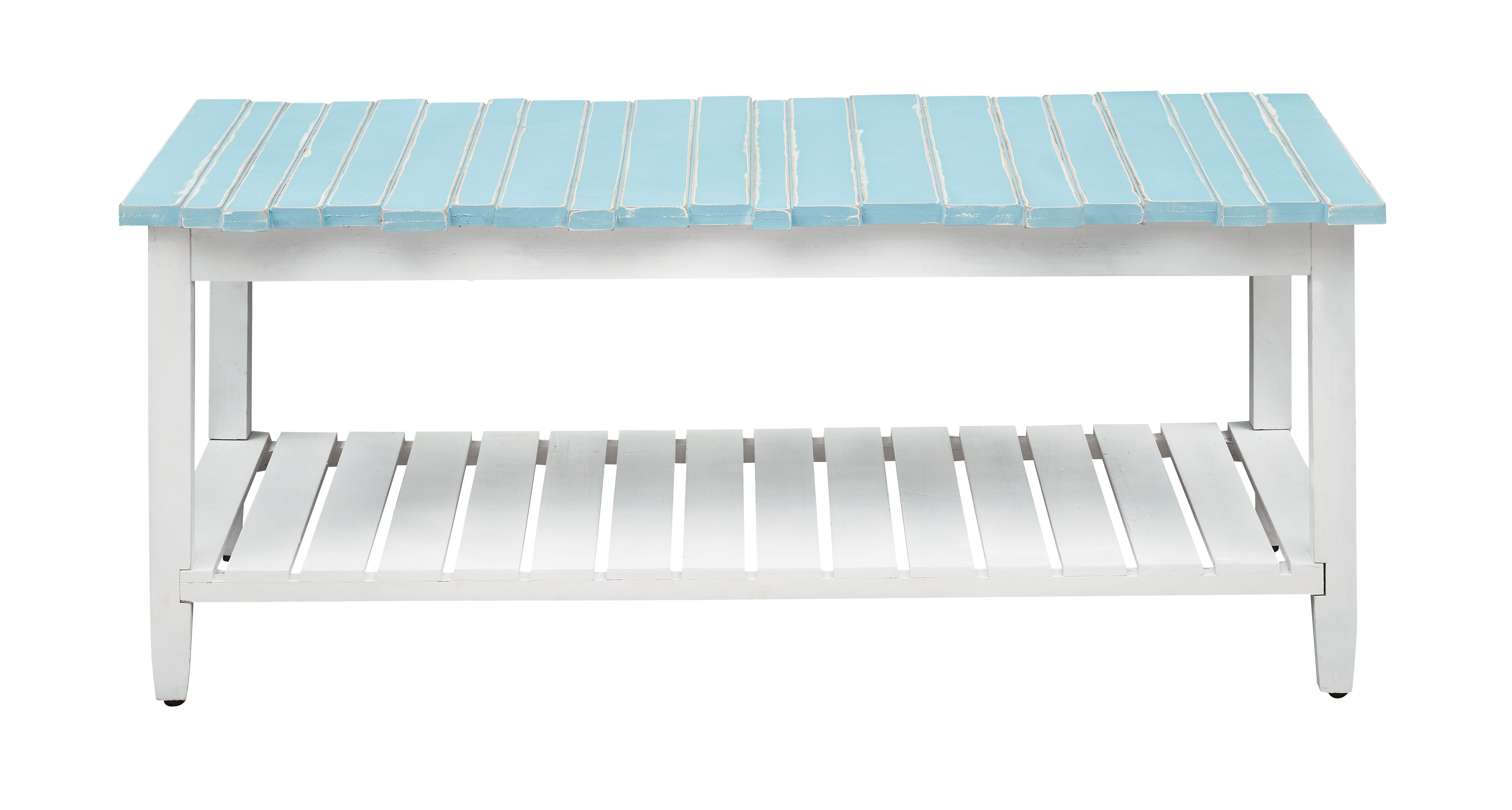 Boardwalk - Cocktail Table - White / Blueish Green - Premium Cocktail Tables from Coast2Coast Home - Just $1155! Shop now at brett interiors