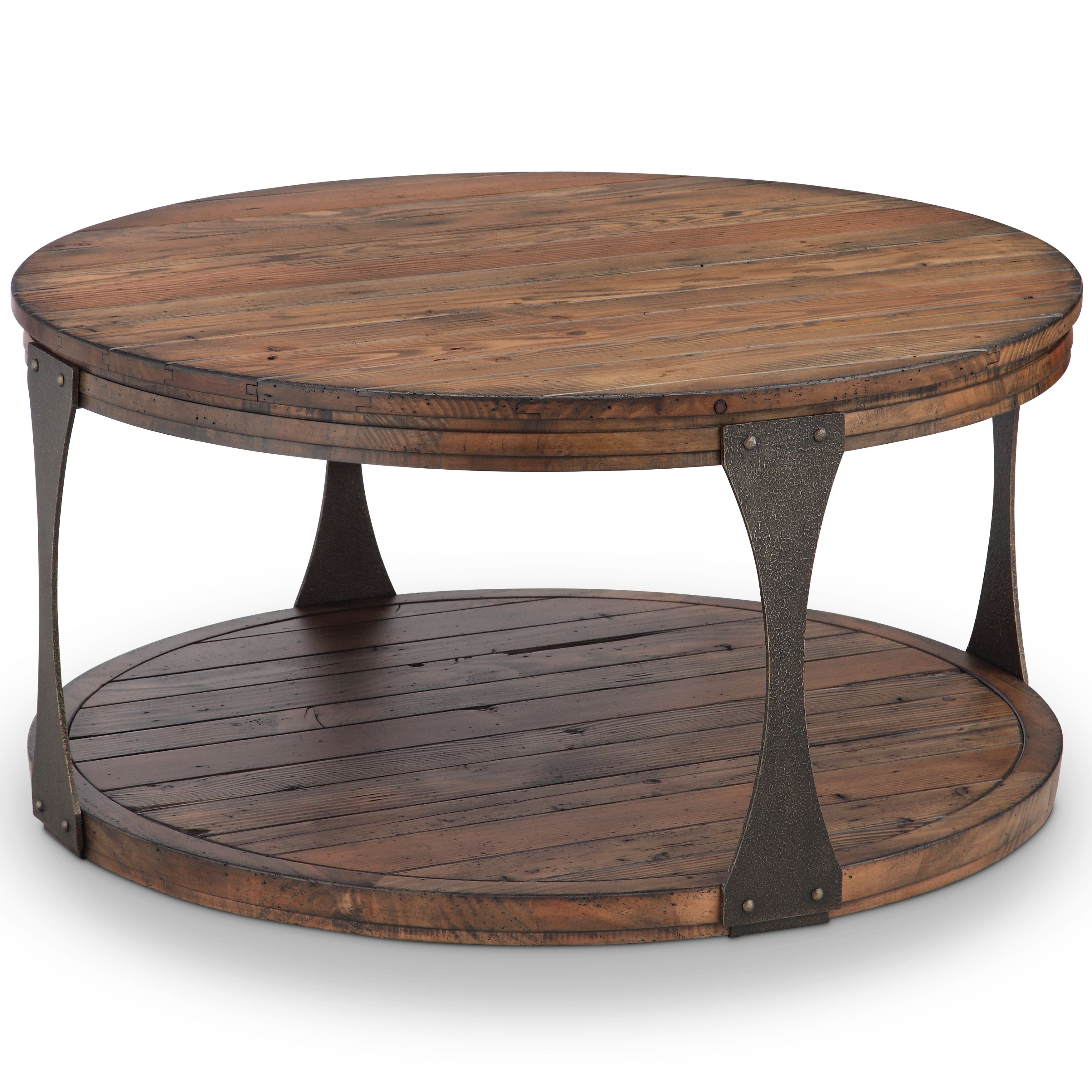 Montgomery - Industrial Round Table - Premium End Tables from Magnussen Furniture - Just $500! Shop now at brett interiors