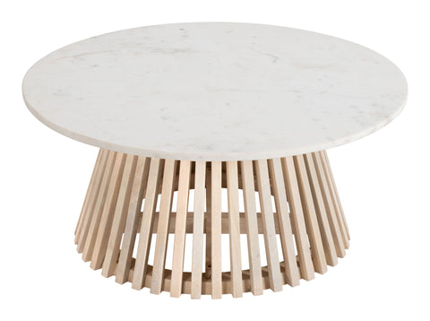 Mazara - Coffee Table - White / Natural - Premium Coffee Tables from Zuo Modern - Just $1150! Shop now at brett interiors